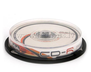 Diski CD-R, Cakebox 10gab.
